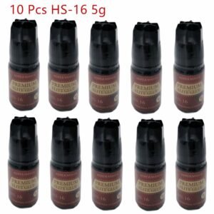 Free Shipping 10 bottles Eyelash Extension Glue Korea Maker OEM Sample Premium Elite Plus HS-16 5g Fastest1-2s Dry Last 7-8Weeks