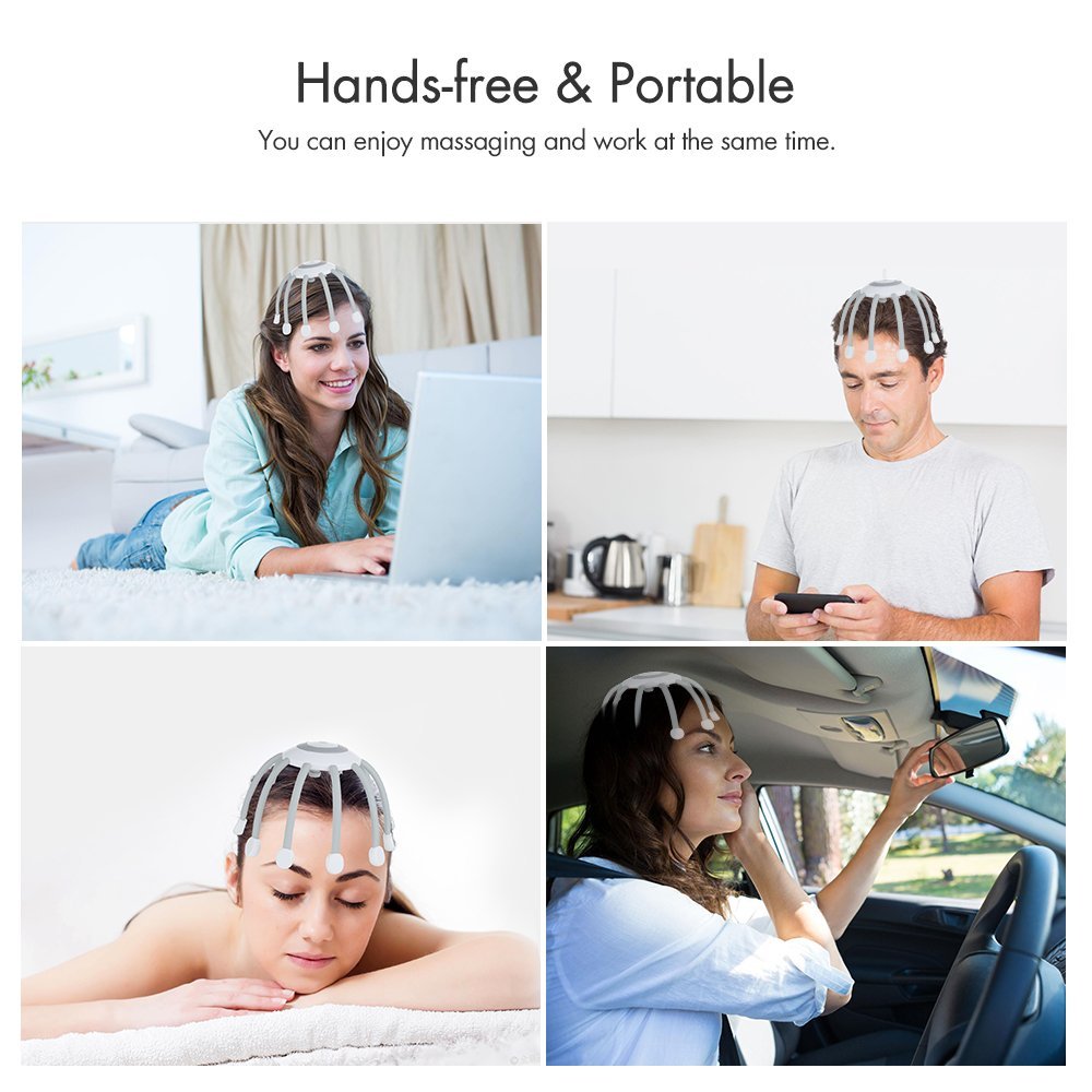 Head Scalp Massager for Headache Relief Scalp Stress Relax Head Massage Scratcher Head Scratcher - Image 6